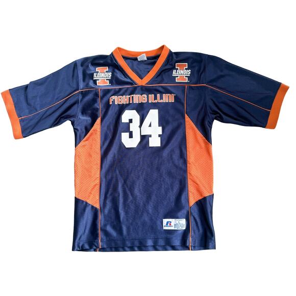 Youth Russell Fighting Illini University of Illinois Jersey 14/16 - Picture 1 of 9